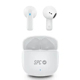 SPC Auriculares Bluetooth Zion 2 Play con Estuche de Carga, Autonomía 7h, Stick Corto 30mm, Blancos